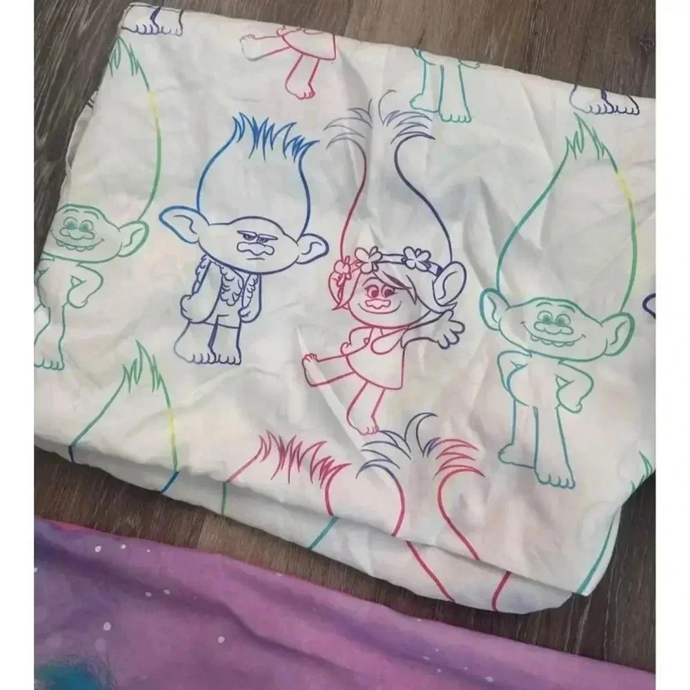 Trolls Twin Bedding Set, Sheets and Pillow Case‎ #k5
